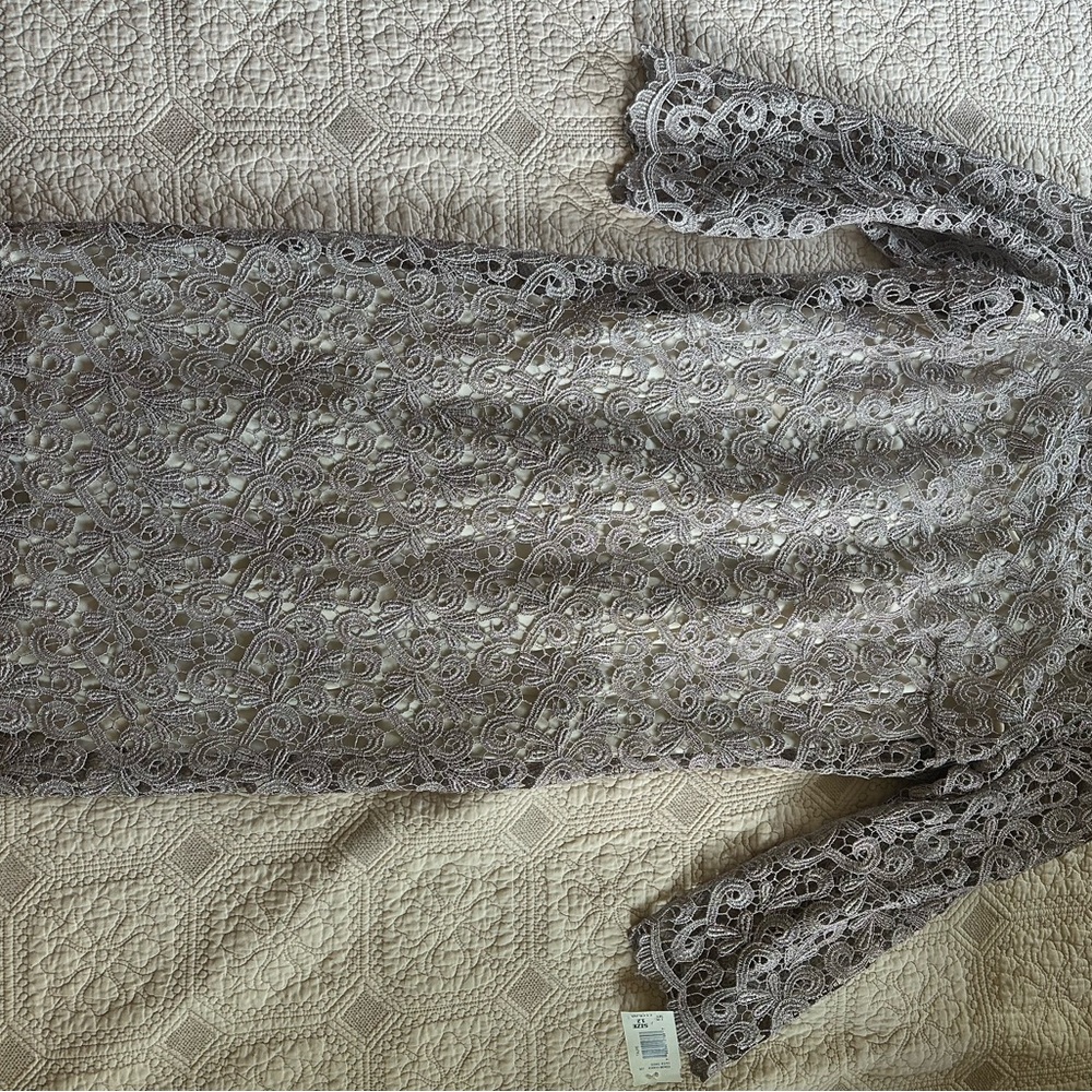 MARINA Lace Dress in Gray